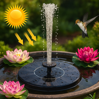 Solar Oasis™ l Ekologiczna fontanna do pojemników i oczek wodnych