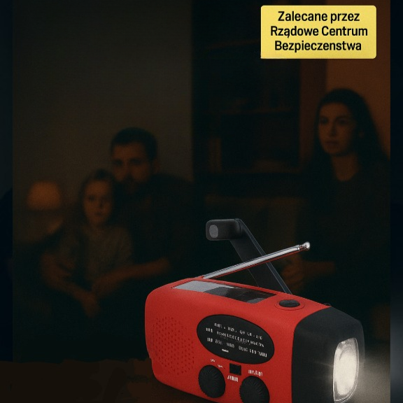 RatunekRadio™ - 5w1 z latarką i powerbankiem